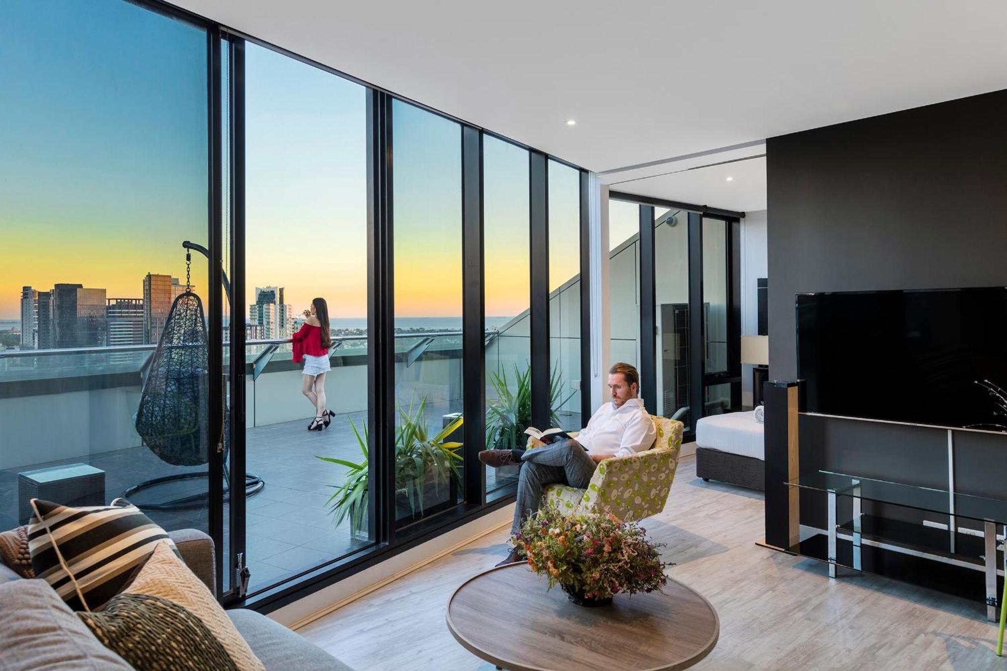 Aura On Flinders Serviced Apartments Melbourne Luaran gambar